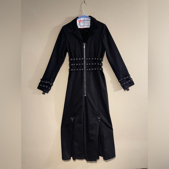 RARE Tripp NYC full length maxi trench coat/jacket - Picture 2 of 7